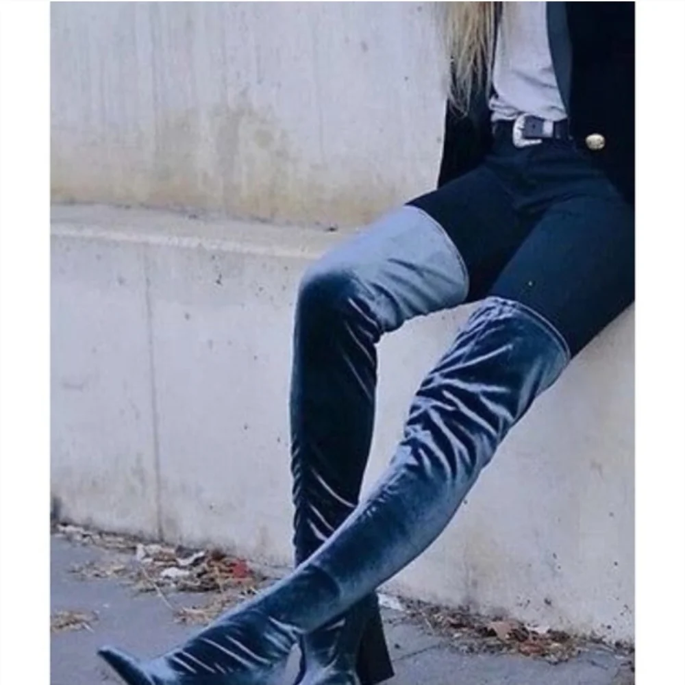 Zara Black Over the Knee Boots